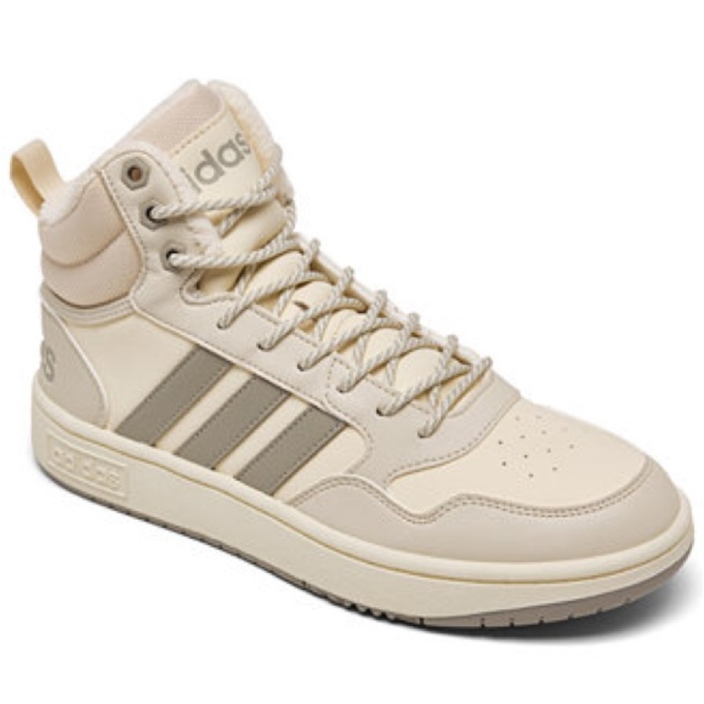 NWT! Adidas Essentials Hoops 3.0 Mid Sneakerboots with Furry/Fleece Lining